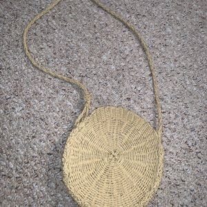 Urban outfitters straw circle bag